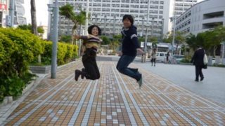青山祐企さんとジャンプ写真